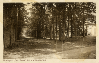 16582 Gezicht in een laan met loofbomen bij Oud-Leusden te Amersfoort.